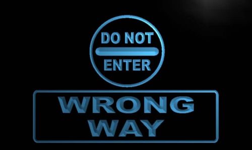 Do Not Enter Wrong Way Neon Light Sign